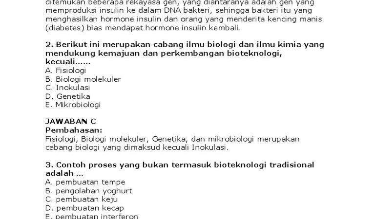 Salah Satu Cara Pemanfaatan Bioteknologi Dalam Bidang Kedokteran Adalah Menyambungkan Jaringan Sel Untuk Kesehatan