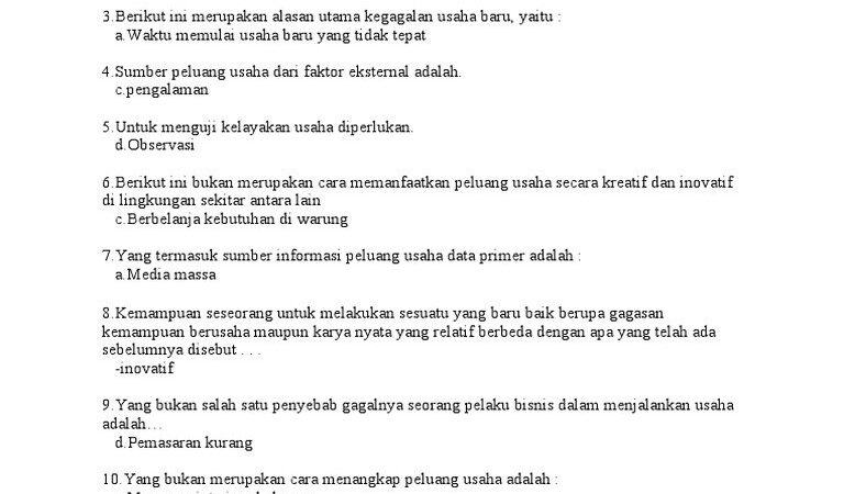 Salah Satu Tujuan Dalam Pengembangan Ide Dan Peluang Usaha Dalam Produk Atau Jasa Adalah Menciptakan Nilai Tambah